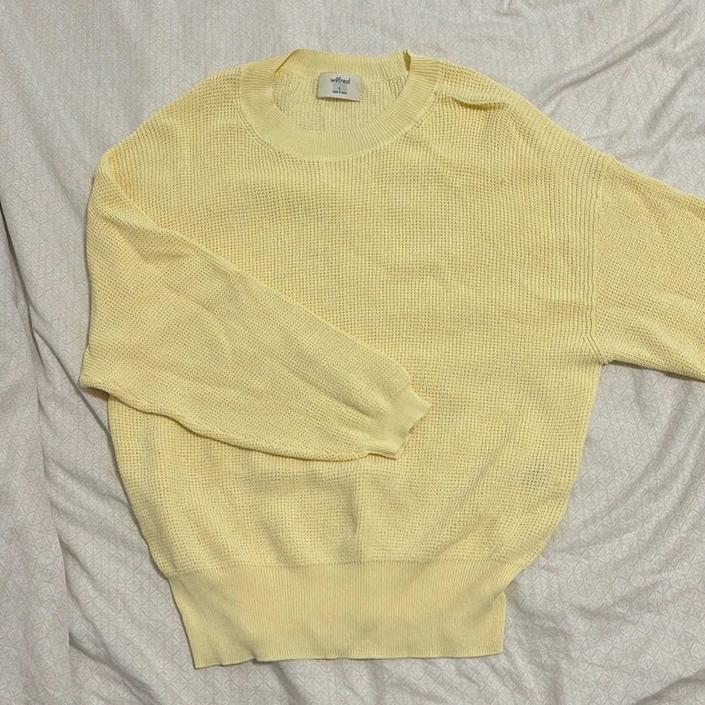 Wilfred knit sweater in yellow